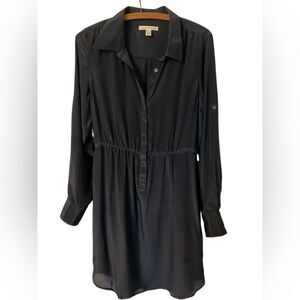 Banana Republic Dark Navy Silk Dress Size M